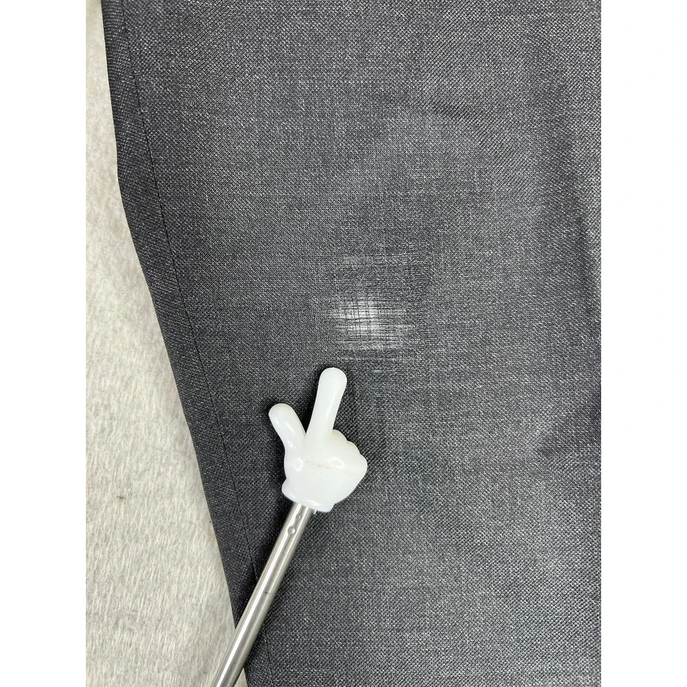 Brioni Dress Pants Mens 38x32 Gray Wool Blend Lined Regular Fit Italy READ